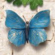 Skulptur Schmetterling blau