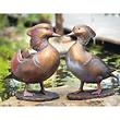 Skulpturen-Set Mandarin-Entenpaar