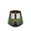 Glas Teelichthalter/Windlicht Jona grün H 9 x D 11