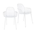 Design-Stuhl Albert Kuip 2er-Set weiß bestehend aus: