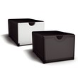 Faltbox 4er-Set schwarz-weiß