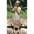 Skulptur Mädchen mit Flöte