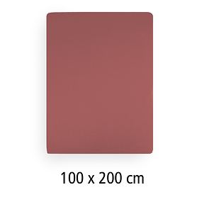 Spannbettlaken Lavara rosenholz 100x200cm