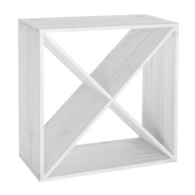 Weinregal 52 cm, Modul X-Cube, weiß lackiert