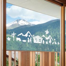 Fensterdekoration Swissness