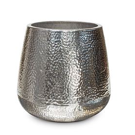 Pflanzgefäß/Vase Hoop Light silber, Ø 49 x H 50 cm, 4 kg