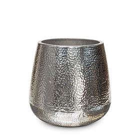 Pflanzgefäß/Vase Hoop Light silber, Ø 40 x H 38 cm, 2,5 kg