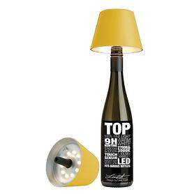 LED-Flaschenaufsteckleuchte Top 2.0 akkubetrieben, gelb
