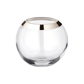 Windlicht / Vase Mirinde, rund, H 18 x Ø 20 cm