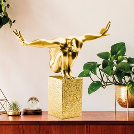 Skulptur Performance gold