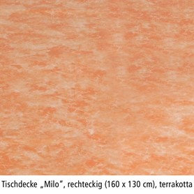 Tischdecke Milo, rechteckig, 160 x 130 cm, terra