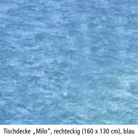 Tischdecke Milo 160x130 cm blau