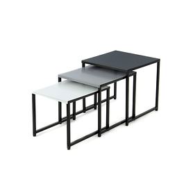 Tisch-Set 3-tlg.schwarz/grau East