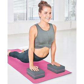 Fitnessmatte und Yoga-Block