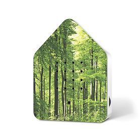 Original Zwitscherbox mit Motivdruck Wald