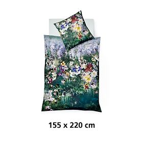 Bettwsche Fantasy & Flowers salbei 155x220cm