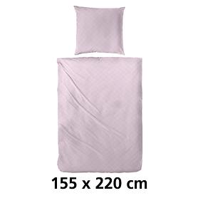 Bettwsche Raute rosa 155 x 220 cm