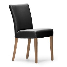 Leder-Stuhl Ella schwarz