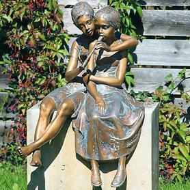 Skulptur Paar mit Flöte