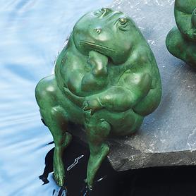 Skulptur Frosch: Erwin, der Denker