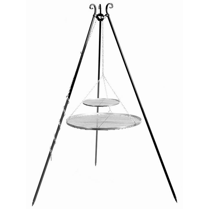 Schwenkgrill 200 cm -Grillrost aus Rohstahl 50 cm