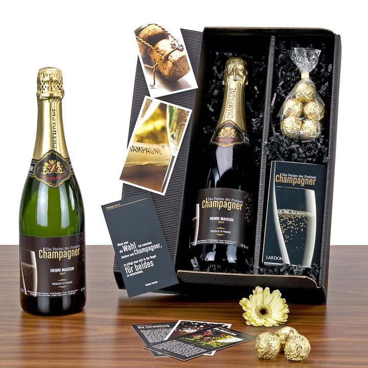 Geschenk-Set Champagner Box